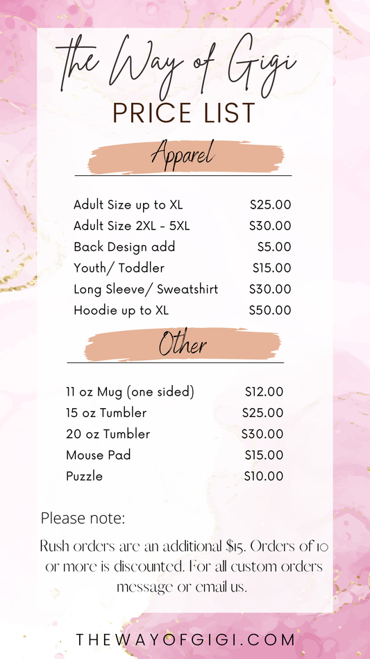 Custom Order Request Form